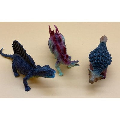 Vintage Dinosaur Toy Lot: Stegosaurus, Edaphosaurus, 2009 Euoplocephalus