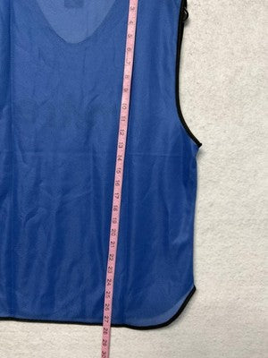 Mitre Training Bib XS-S Blue Mesh Pinnie Vest Soccer Football Practice Scrimmage