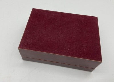 Red Wood Jewelry Hand Harness Display Storage Box Mirror Slots Case Rectangular