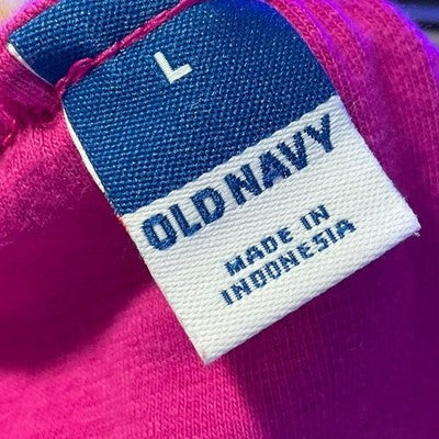 Old Navy Halter Column Dress Womens Large Dragon Fruit Pink Midi Slit Summer