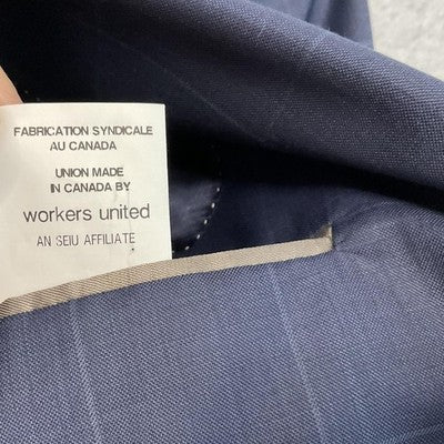 Angelos Suit Men 42 Blue Wool Plaid 2 Piece Pants 37x31 Super 150s Canada