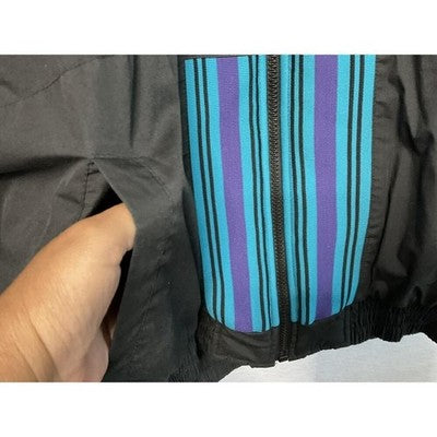 Vintage Charlotte Hornets PufferJacket Mens Large NBA Reversible Pro Player 90s