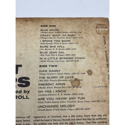 Vintage 1956 The Crew Cuts LP Rock And Roll Bash Mercury MG 20144 Classic Rock