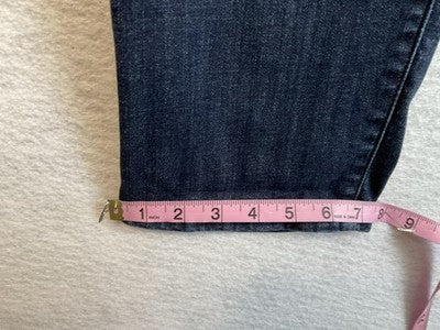 Lee Jeans Womens 28W Long Blue Medium Wash Plus Skinny Sculpting Stretch Denim