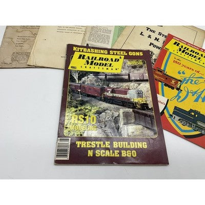 Vintage Railroad Model Craftsman Rail Magazine Lot Train Brochures Pamphlets
