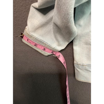 Forever 21 Women's Jean Jacket Small Light Wash Cotton Blend Casual Streetwear