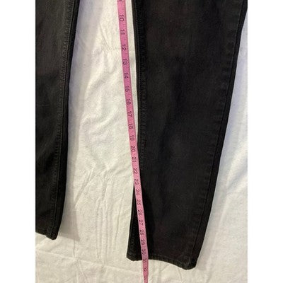Steve's Jeans Slim Straight Men 33x32 Black Denim SU9AABALEF Stretch Pants