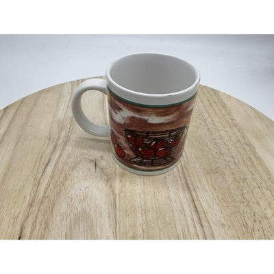 Ceramic Coffee Tea Mug Kitchen Still Life Tomatoe Olive Oil Rustic Unbranded VTG