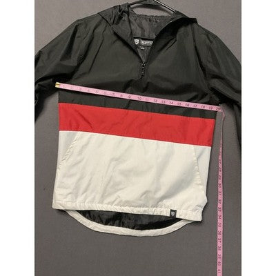 Encrypted Supply Company Windbreaker Pullover Jacket Mens Large Hooded