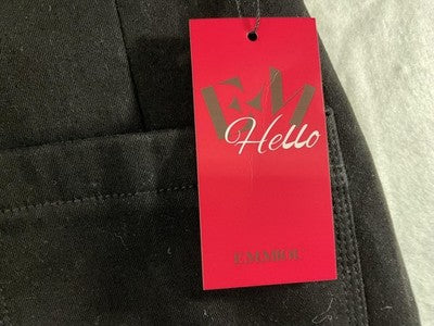 EMMIOL Jeans Womens XS Black Denim High Rise Straight Fleece Lined Thermal Warm