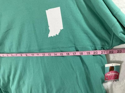 Royce Brand Indiana Shirt Womens Small Seafoam Long Sleeve Spirit Jersey 1816