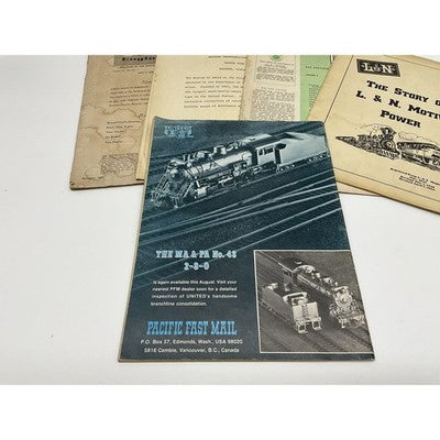 Vintage Railroad Model Craftsman Rail Magazine Lot Train Brochures Pamphlets