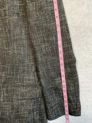 Jack Victor Sport Coat Mens 46L Gray Wool Bamboo Tweed Blazer Business Canada
