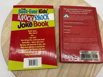 Rob Elliott Kids Joke Books 2pc Set Paperback Hardcover Red Multicolor