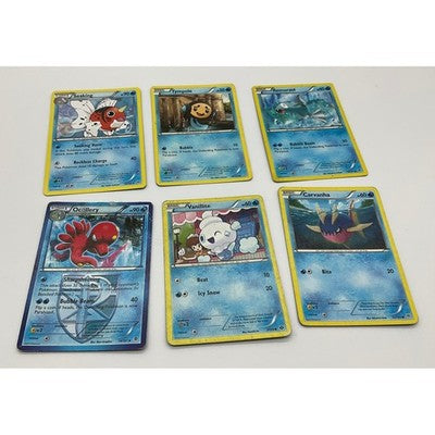 Pokemon Water Card Lot 6pc Blue Octillery Seaking Vanillite Carvanha TCG Bundle