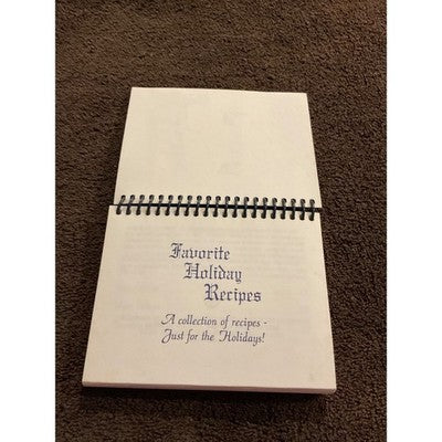 Favorite Holiday Recipes Spiral Cookbook Walmart Associate Charity Vintage