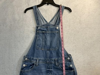 Old Navy Overalls Unisex Kids XL (14-16) Blue Denim Straight Bib Pockets Jeans