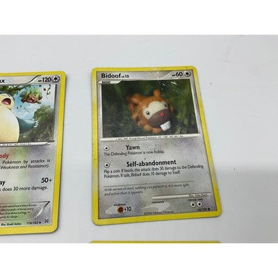 Pokemon TCG Card Lot 6pc Snorlax Ditto Farfetchd Bidoof Normal Type Collection