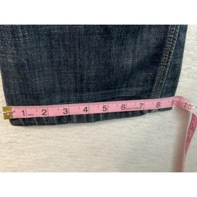 Maurices Morgan New Boot Jeans Womens 1/2 Short Dark Wash Bootcut Denim