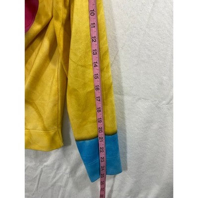 Faux Real Breaking Bad Hoodie Mens Small Yellow Hazmat Suit Cosplay Zip Up