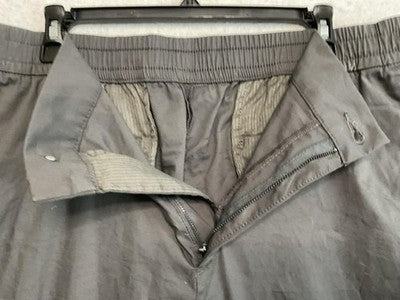 Calvin Klein Pants Mens 38x28 Gray Chino Elastic Waist Tapered Casual Fit