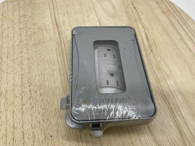 TayMac ML500G Weatherproof Extra Duty In-Use Outlet Cover Metal Enclosure Gray