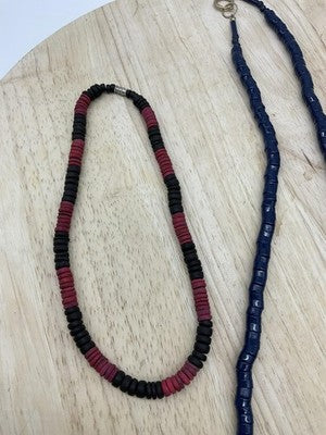 Lot 3 Beaded Necklace Womens Multicolor Layered Blue Black Yellow Jewelry Set
