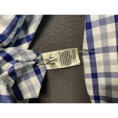 Goodthreads Shirt Mens Small Blue White Plaid Long Sleeve Button Down Casual