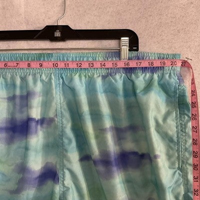 Laguna Swim Shorts Mens 2XL Multicolor Tie Dye Elastic Waist Lined Pockets Beach