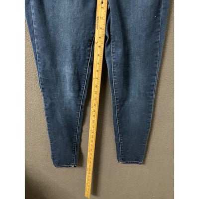 Aeropostale Women's Jeans 0 Reg High Waisted Skinny Blue Denim Stretch Casual