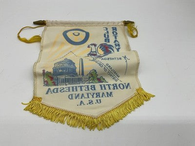 Rotary Club North Bethesda Maryland USA Banner Flag Pennant Wall Decorative