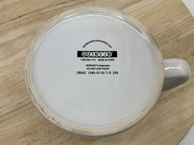Hershey's Chocolate Coffee Mug Ceramic Cup 4.25" Collectible Gift Hearts Vintage