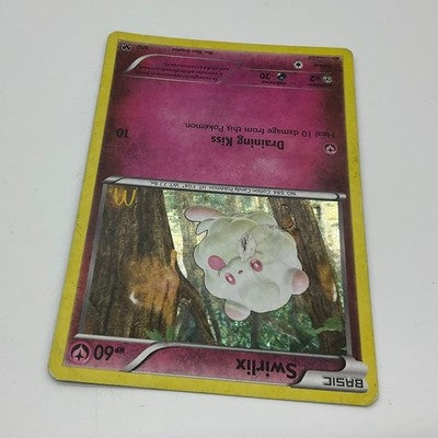 Pokemon Swirlix Trading Card Unisex Standard Pink 9/12 Holo McDonald's Promo