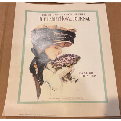 VTG Aspelin Art Gallery "The Ladies Home Journal"  4 Collectible Art Print Decor