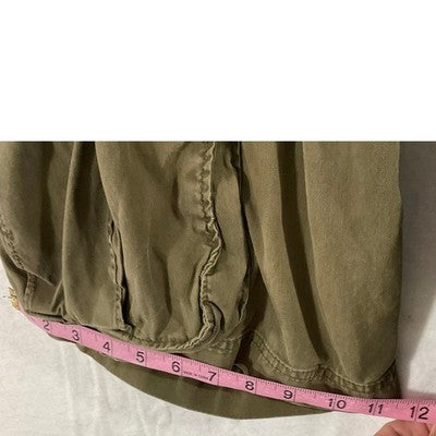 Cargo Shorts Mens 32 Olive Green Multi Pocket Zipper Accent Utility Outdoor