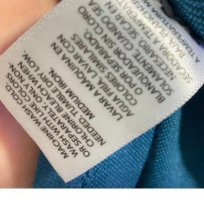Danskin Now Track Jacket Women 2X Teal Tropic Full Zip Mock Neck Activewear