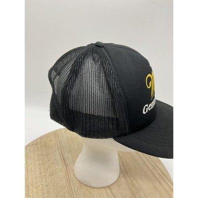 Vtg Miller Genuine Draft Hat Beer Cap Rope Mesh Snapback Logo Trucker Baseball
