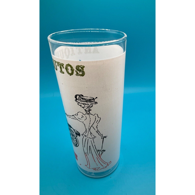 Vintage Barware: 6.5" Highball Glass with 1902 Packard Antique Auto Design