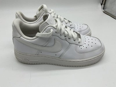 Nike Air Force 1 Shoes Womens Size 7.5 White Leather Low Top Sneakers DD8959-100