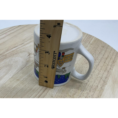 Christmas Winter Village Ceramic Coffee Mug Cup Holiday Snow Scene Church Tea