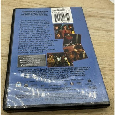 Adventures In Babysitting DVD Disney Family Comedy Movie PG-13 NTSC With Case