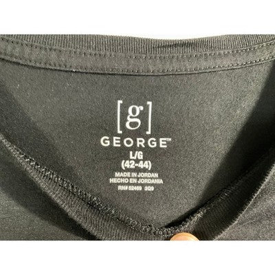 George T-Shirt Mens Large Black Free-ish Juneteenth Graphic Short Sleeve Tee