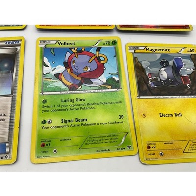 Pokemon TCG Card Lot 7pc Holo Reverse Holo Magmar Sliggoo Volbeat Magnemite