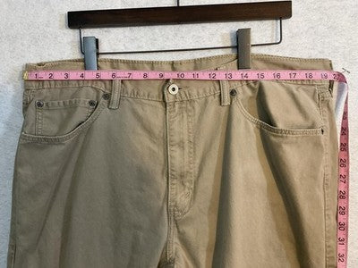 Levi's 505 Jeans Mens 40x30 Beige Khaki Straight Leg Regular Fit Denim 5-Pocket