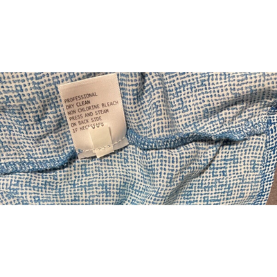 Ava Christine 2X Blue Print Blouse Rayon Lightweight Women’s Plus