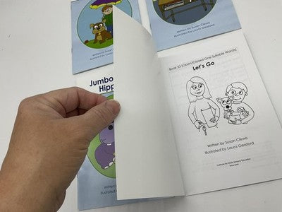IMSE Decodable Readers Lot 4 Clewis Seth & His Dog Zip Quiz Jumbo Hippo Go PB