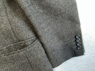 VTG Munsingwear Sport Coat Mens 46R Gray Lambswool Tweed Blazer Classic Business