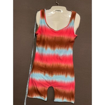 AQ-Sport Sleeveless Tie-Dye Romper Large Boho Festival Jumpsuit NWT