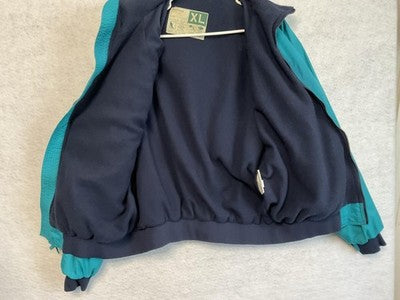 Vintage WearGuard Jacket Mens XL Green Fleece Lined Stormproof Windbreaker 90s