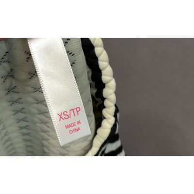 Xhilaration XS black & white/cream color striped mini skirt pull-on stretch